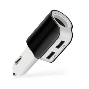 デュアルポートUSBカーチャージャー付き2A充電アダプター