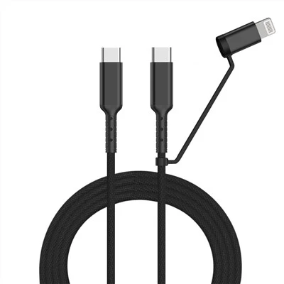 スマートフォン用の最高品質のTPE素材2 in 1データケーブル